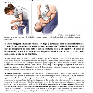 ogni anno muoiono 50 bambini per soffocamento